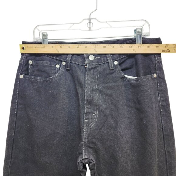 Levis 505 Mens Straight Leg Jeans W34 L34 Black Denim - Picture 9 of 11
